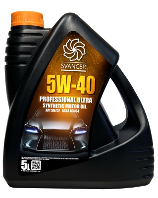 Моторное масло SVANCER Professional Ultra 5W-40 SN/CF A3/B4 5л (SVL043)